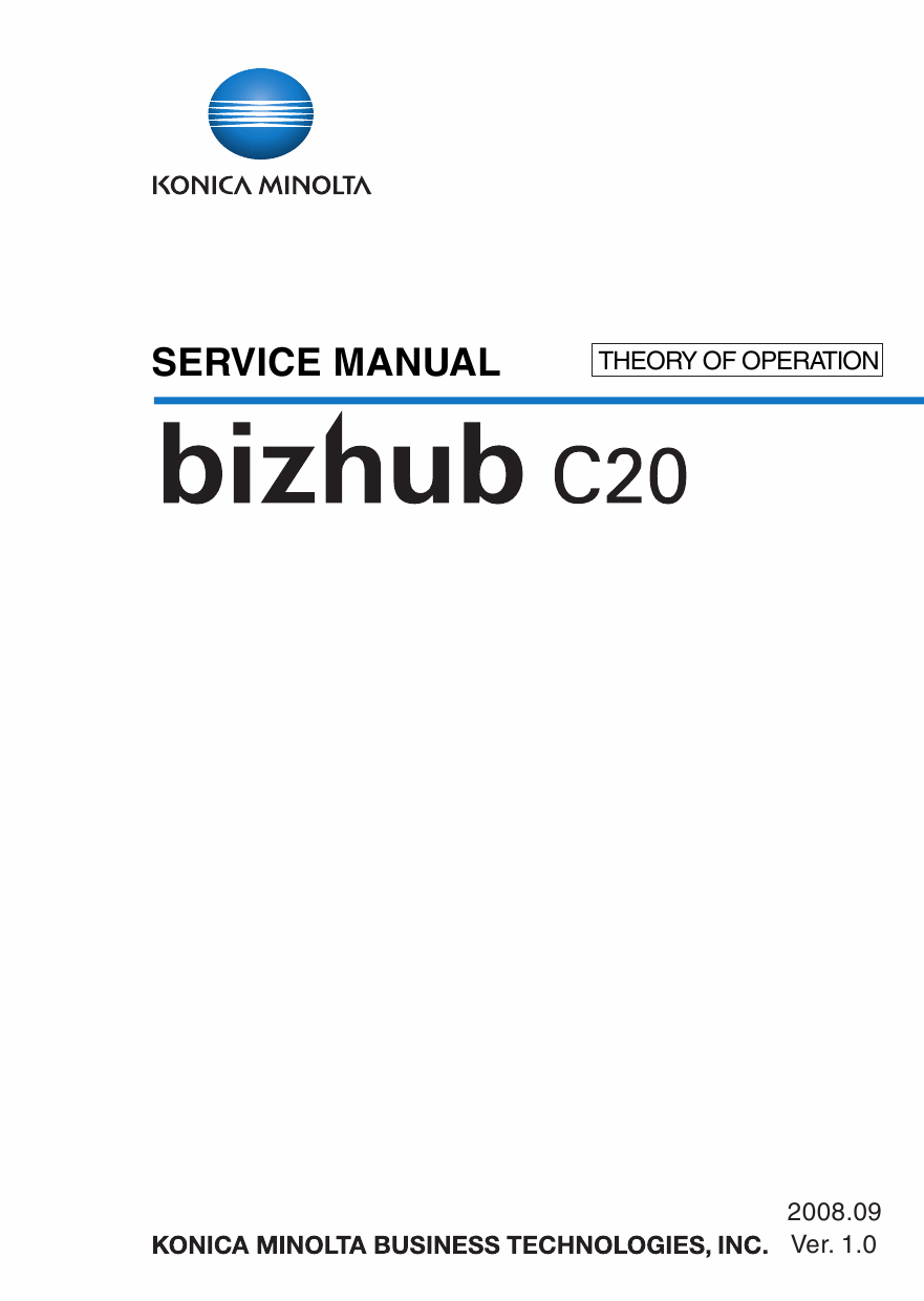 Konica-Minolta bizhub C20 THEORY-OPERATION Service Manual-1